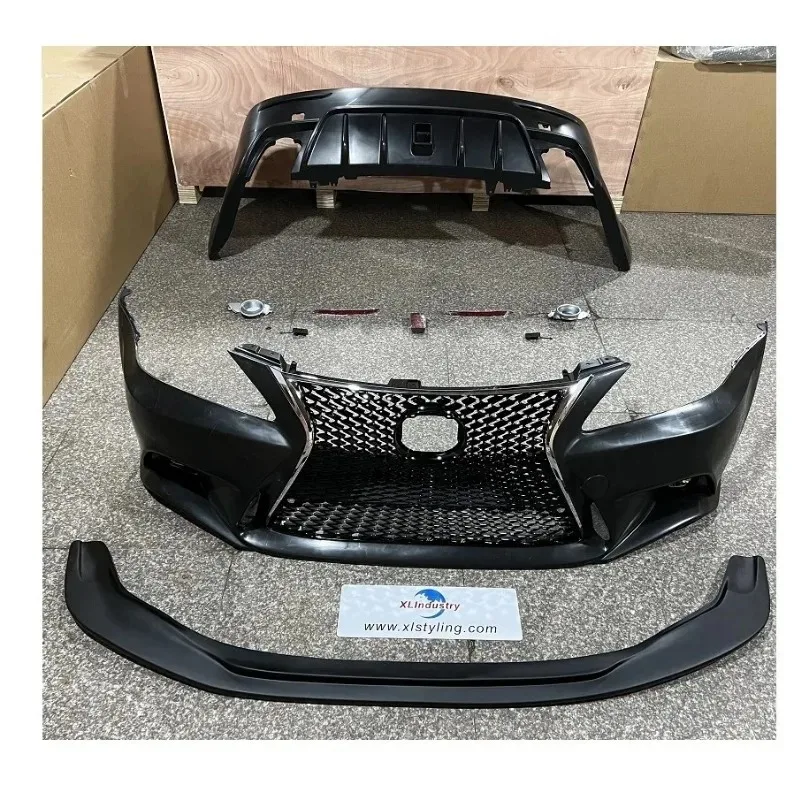 Factory price PP Car Body kits F-sport Style IS250 Front Bumper With Grille For Lexus Is250 2006-2012 update to 2014 facelift