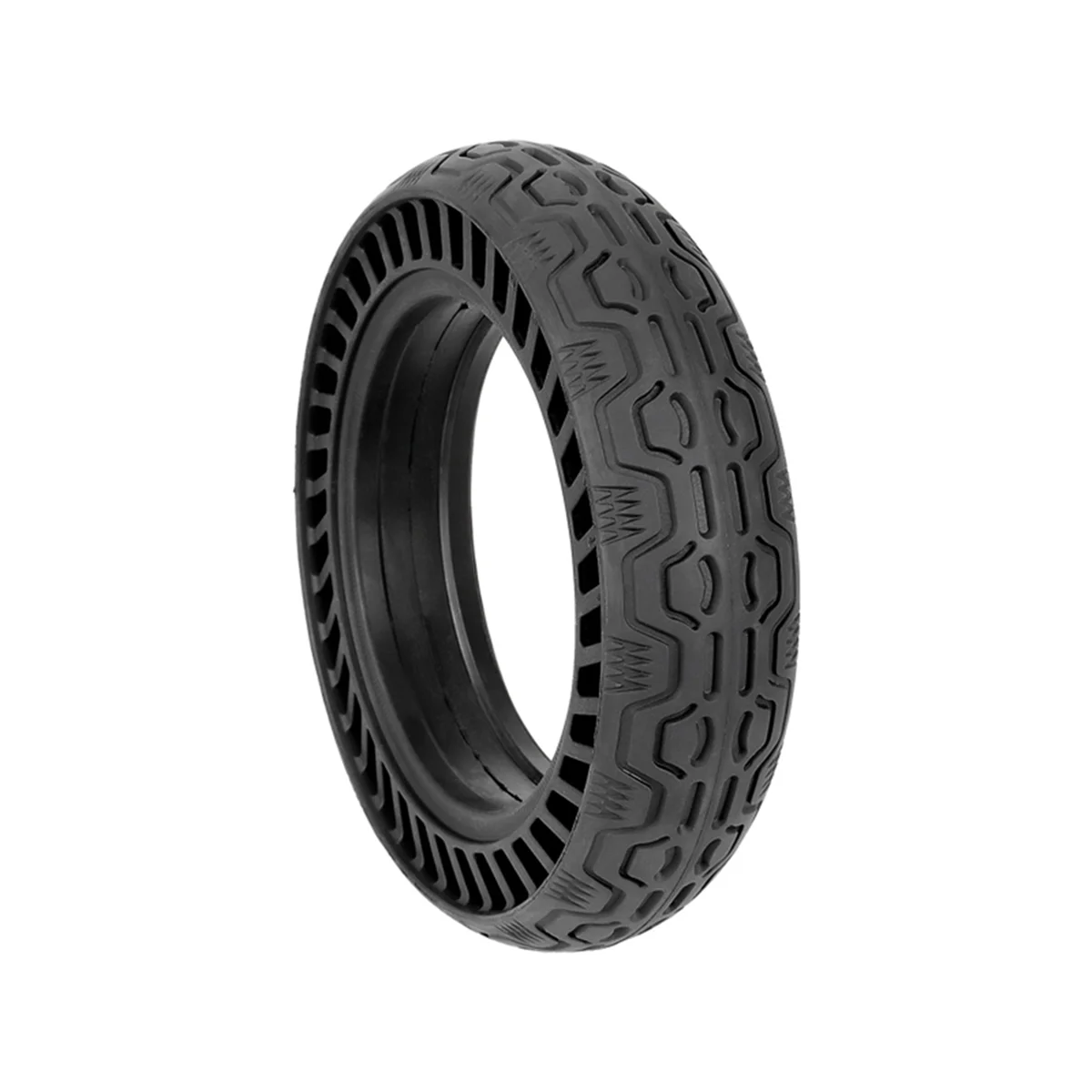 10x2.5-6.5 Solid Tire Strip Hole Rubber Run-Proof Tire Hollow Tire Honeycomb Solid Tire