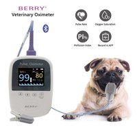 Berry Veterinary Monitor Oximeter Pets Dog Use Bluetooth Animal SPO2 Pulse Rate Heart Rate Oxygen Saturation Pet Monitor ICU