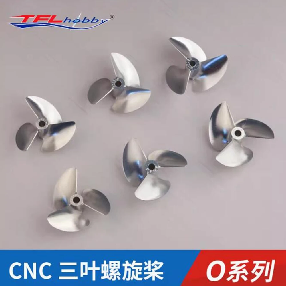 TFL Genuine Parts! Three-Bladed Propeller O-Series CNC 1.4 Dia=6.35mmThread Dia 58mm-70mm CCW Aluminium Propeller for RC boat