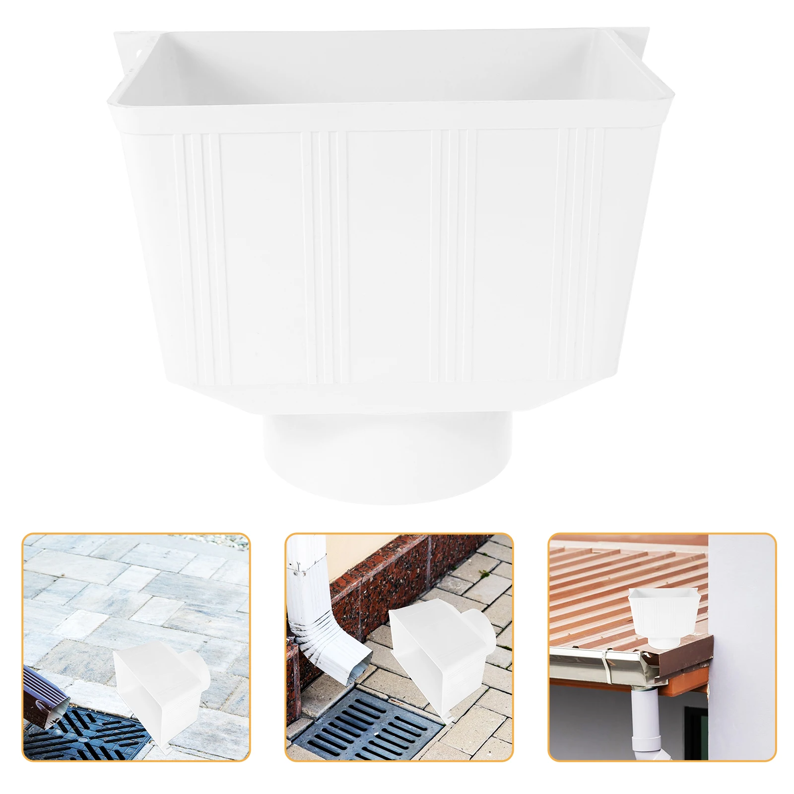 

Water Connection Funnel Drain Pipe Connector Gutter Adapter Downspout Parts and Accessories