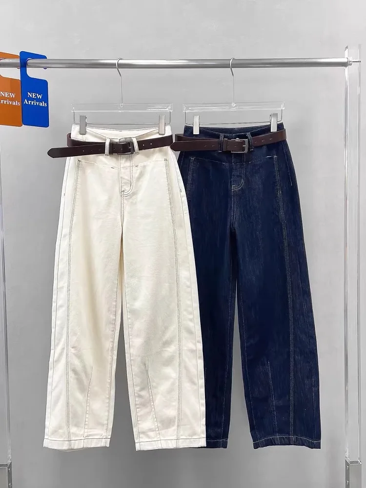 

Мужские джинсы American Retro Knife: Новинка весны, свободные прямые брюки в стиле Dad, повседневные джинсы-трубы