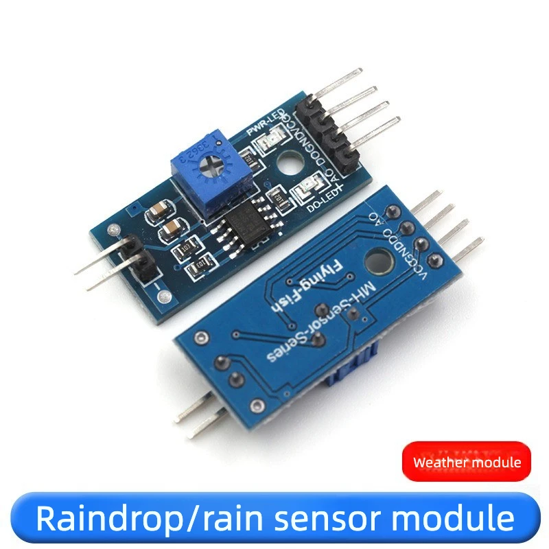 6pcs Raindrop Rain Water Sensor Module High Sensitivity Leaf Moisture Detector for Arduino Weather Station