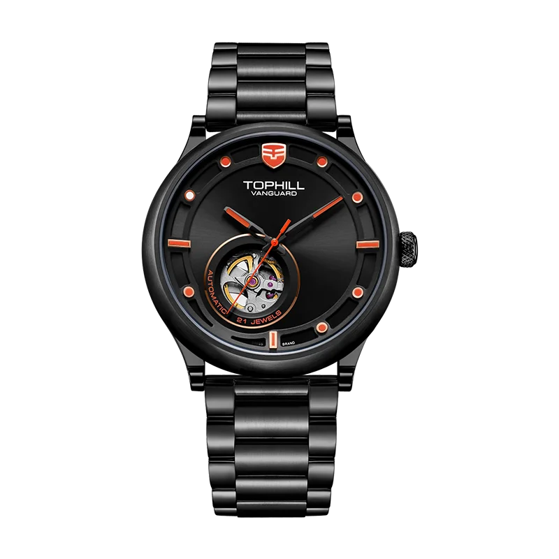 TOPHILL-reloj mecánico de acero inoxidable 316L para hombre, pulsera de zafiro con movimiento automático de viento automático, 50M, TV005G