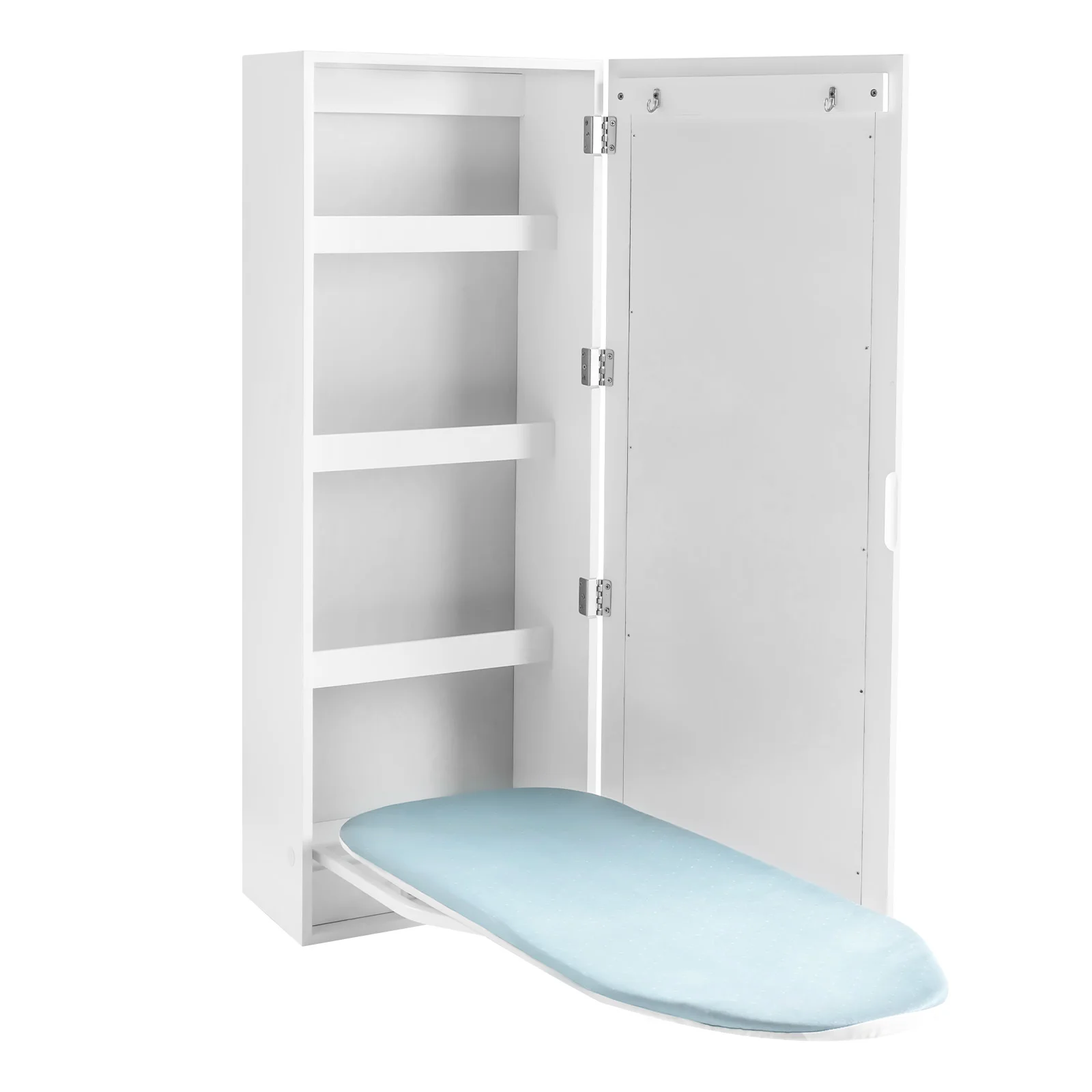 

Wall Mount Ironing Board Cabinet Foldable Ironing Board Cabinet Built-in Swivel Ironing Board Modern Minimalist for Home & Hotel
