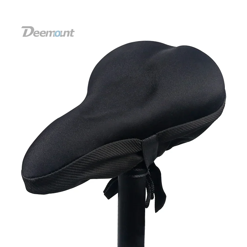 Deemount Silicone Gel Cushion Bicycle Riding Saddle Cover Soft Comfy Butt Pad Mattress Cycling Shock Absorption