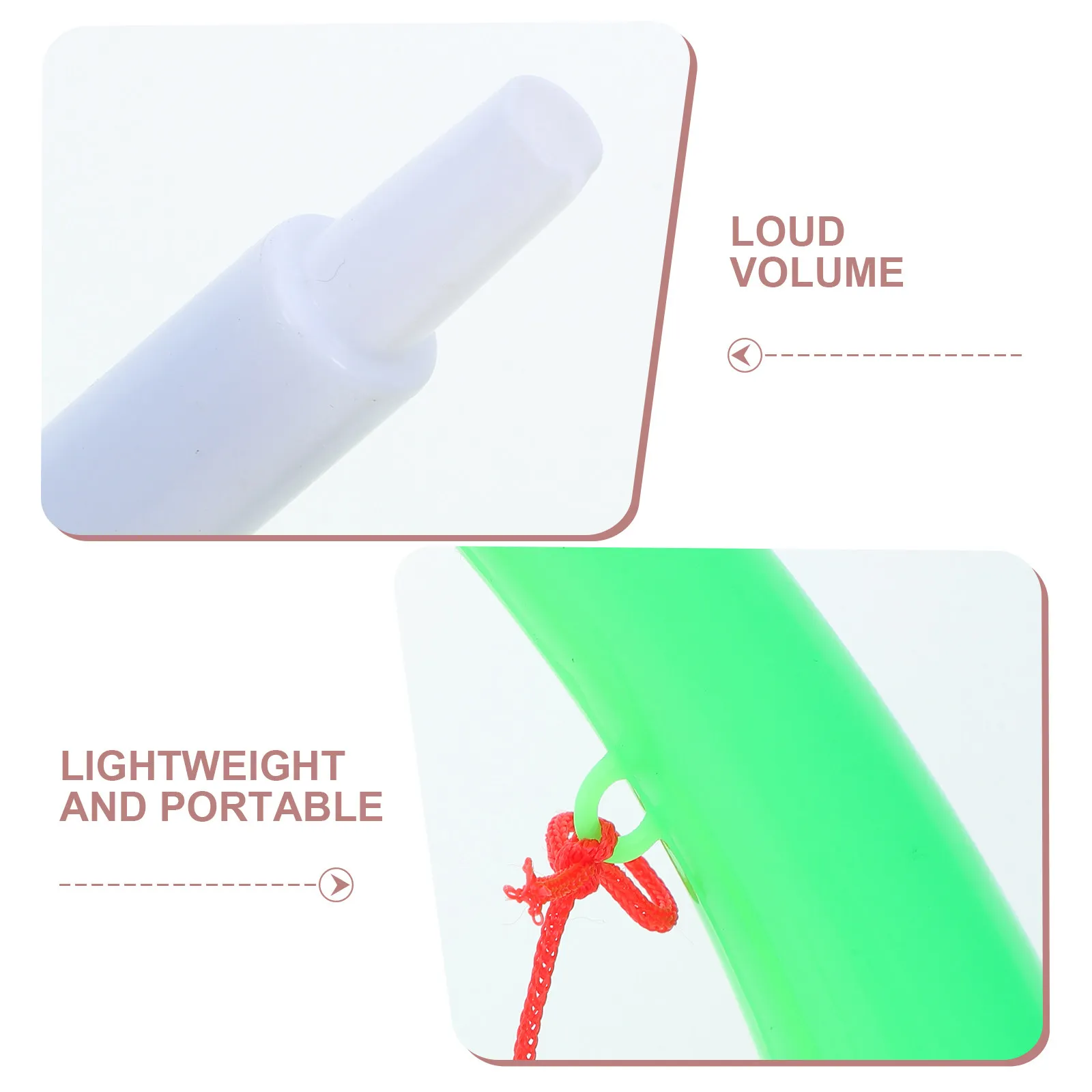 4pcs Plastic Stadium Horns with Lanyard – Loud Soccer Cheer Horns for Football Games, Sports Noisemakers