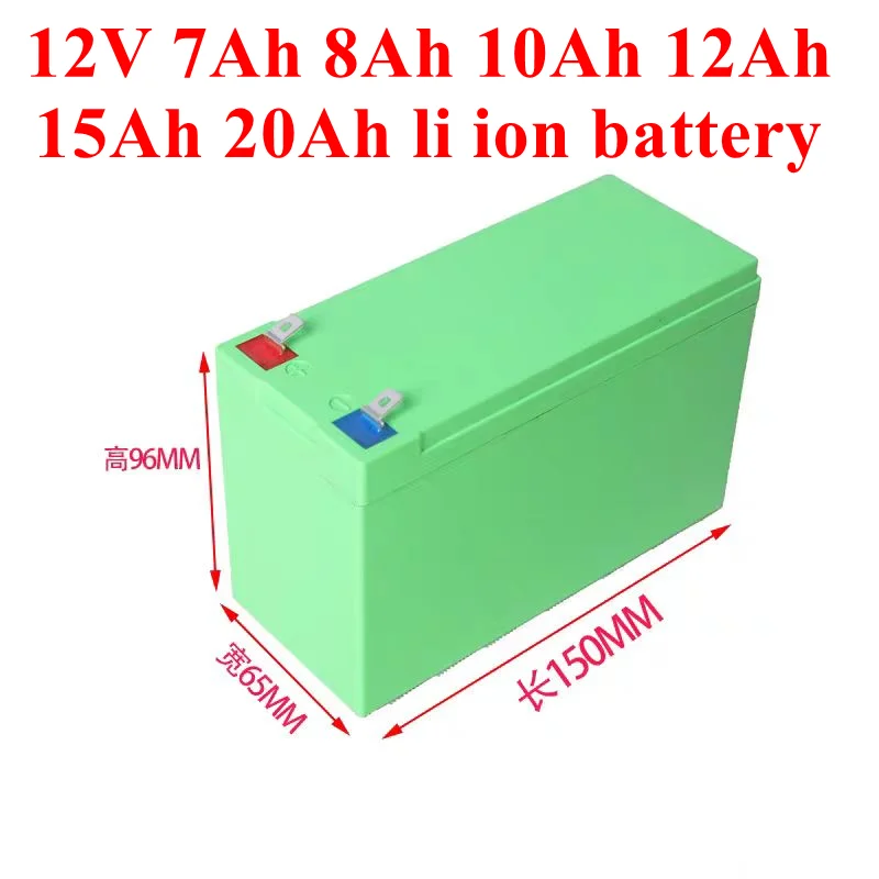 

12V 7Ah 8Ah 10Ah 12Ah 15Ah 20Ah li ion lithium battery for sprayer scale Access control children toy airplane + 1A charger