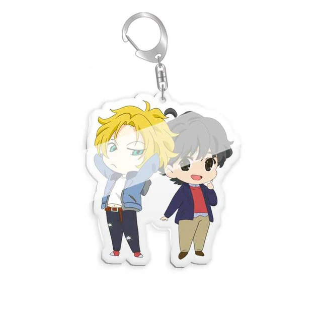 Anime BANANA FISH Keychain Acrylic Cosplay Figures Keyrings for Bag Car Key Chains Cartoon Women Men Jewelry Gift Accessories