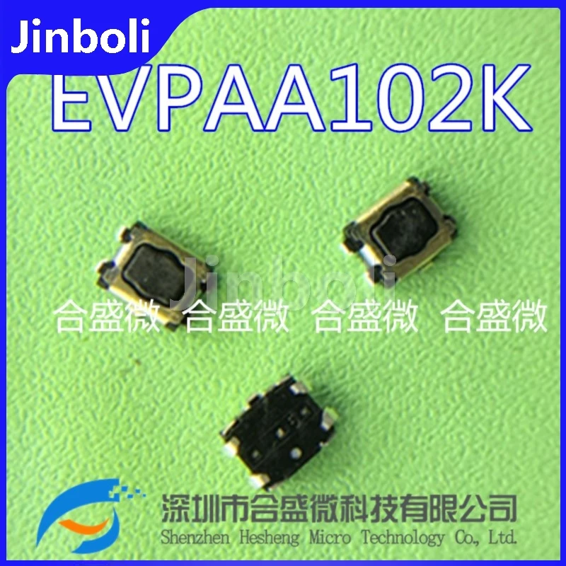 10PCS New Original EVP-AA102K SPST-NO 0.02A 15V Tactile Tact Switch