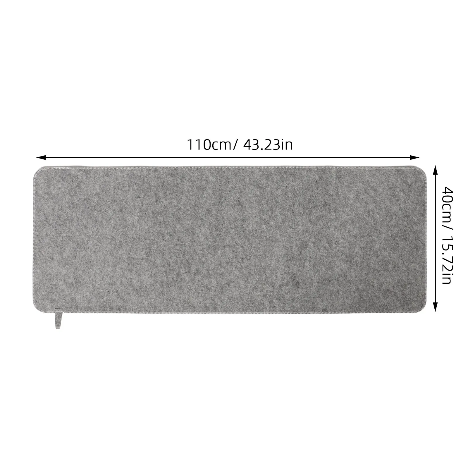 Felt Sauna Seat Cushion 43.31x15.75in Portable Spa Floor Mat Water Absorption Heat Insulation For Steam Room And Shower Rooms