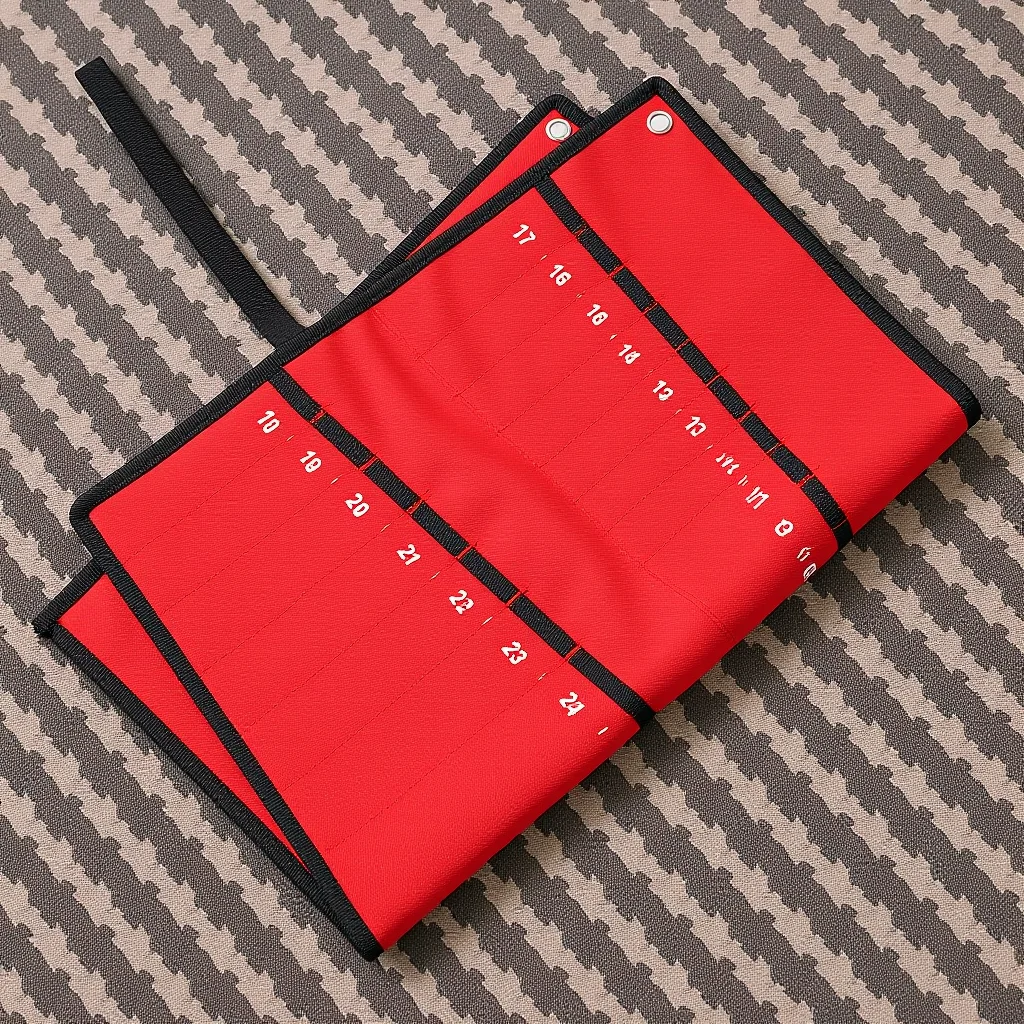 

Canvas Tool Bag with 25 Pockets for Wrenches Repair Tools Organized Storage Portable Bundling Carry Convenience Pouch