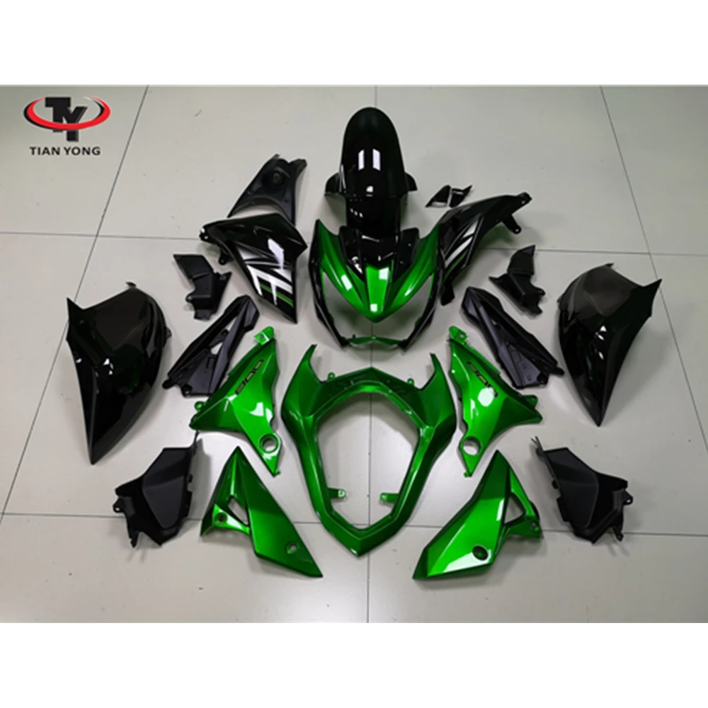 Motorcycle Bodywork Cowling Green and Black Classic For Kawasaki Z800 2013-2014-2015-2016 Full Fairing Kit Injection