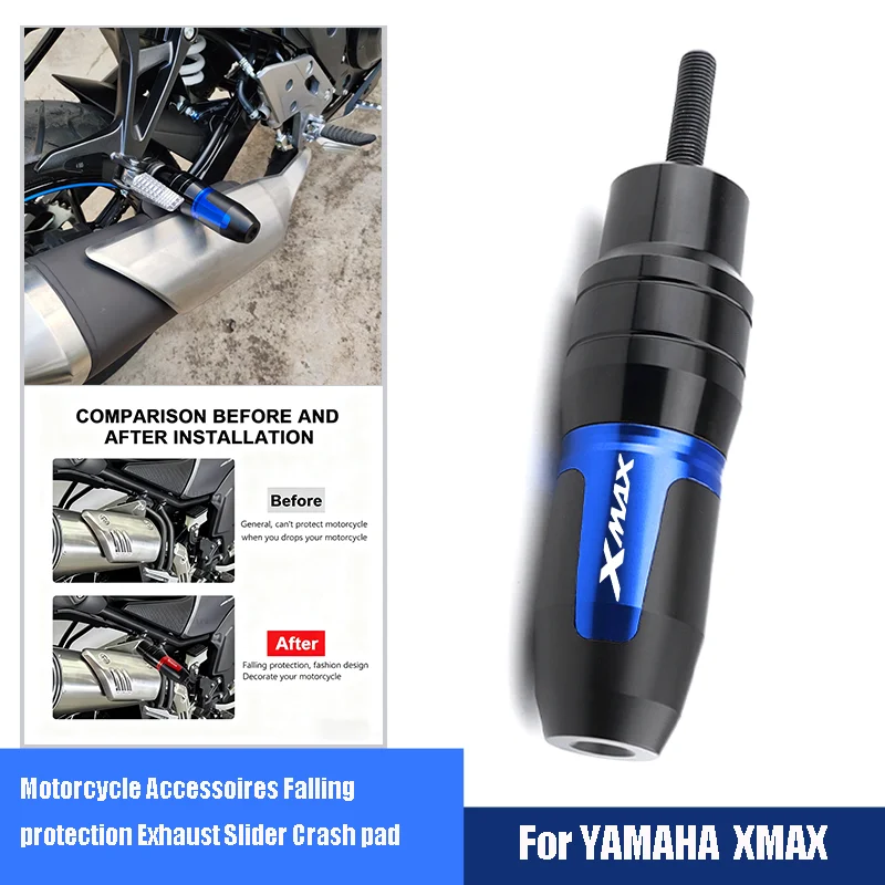 

For Motorcycle Accessories YAMAHA XMAX 125 250 300 400 Xmax125 Xmax250 Xmax300 Xmax400 CNC Exhaust Pipe Crash Bar Guard falling