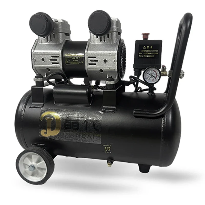 

Silent durable 1hp 2hp oilless aircompressors 3 gallon oil free industrial air compressor with 30l 40l tank for mortar spray