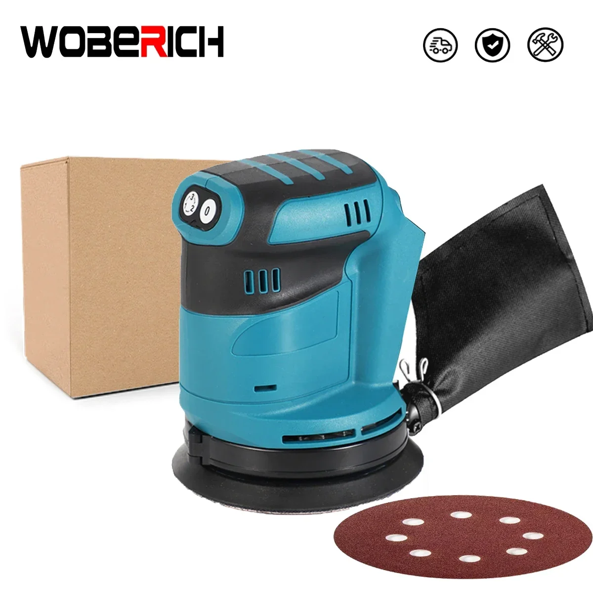 Cordless Orbital Sander Electric Car Polisher Multifunctional Wood Metal Waxing Polishing Grinding Sanding Machine for Makita