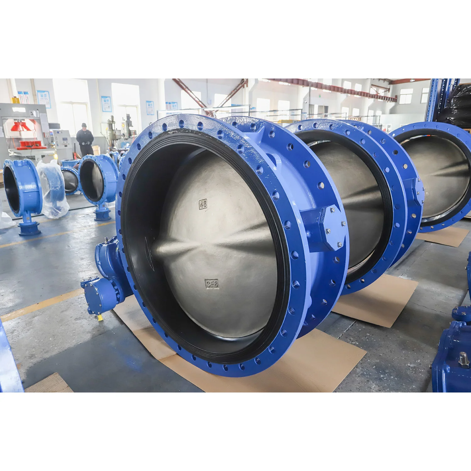 

DN50-2000 PN16 Ductile Iron Double Flange Butterfly Valve Manual For Water Applications
