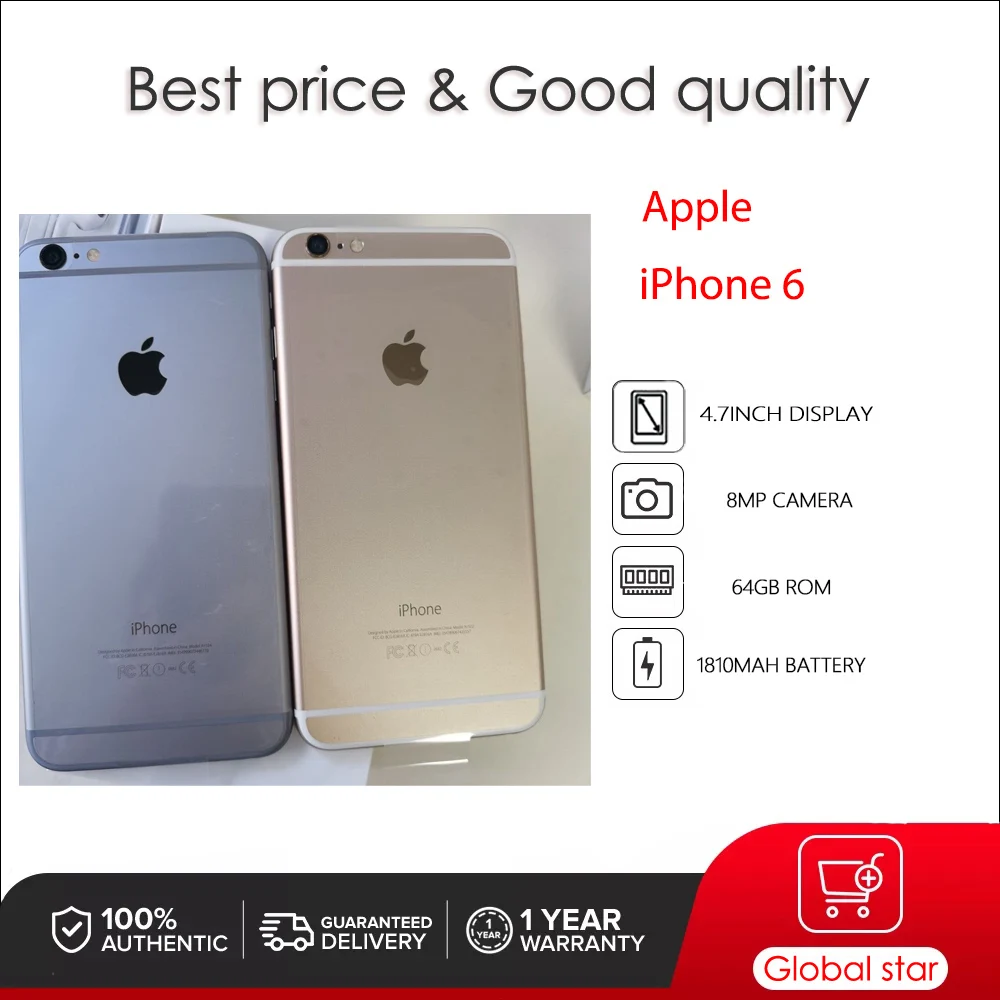 Original Apple iPhone 6 Unlocked Used IOS A8 4.7