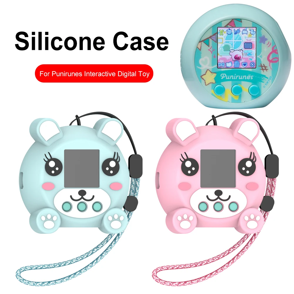 For Punirunes Interactive Digital Toy Protective Case With Lanyard Washable Silicone Cover Case Shockproof Protector Skin Sleeve