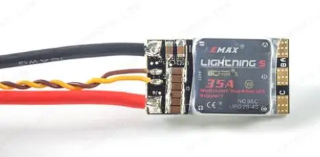 Controlador de velocidad Emax Lightning S 35A oficial BL HELI_S EFM8BB2 MCU ESC Oneshot125, 42, Multishot (BLHeli S) 2-6S FPV Racing