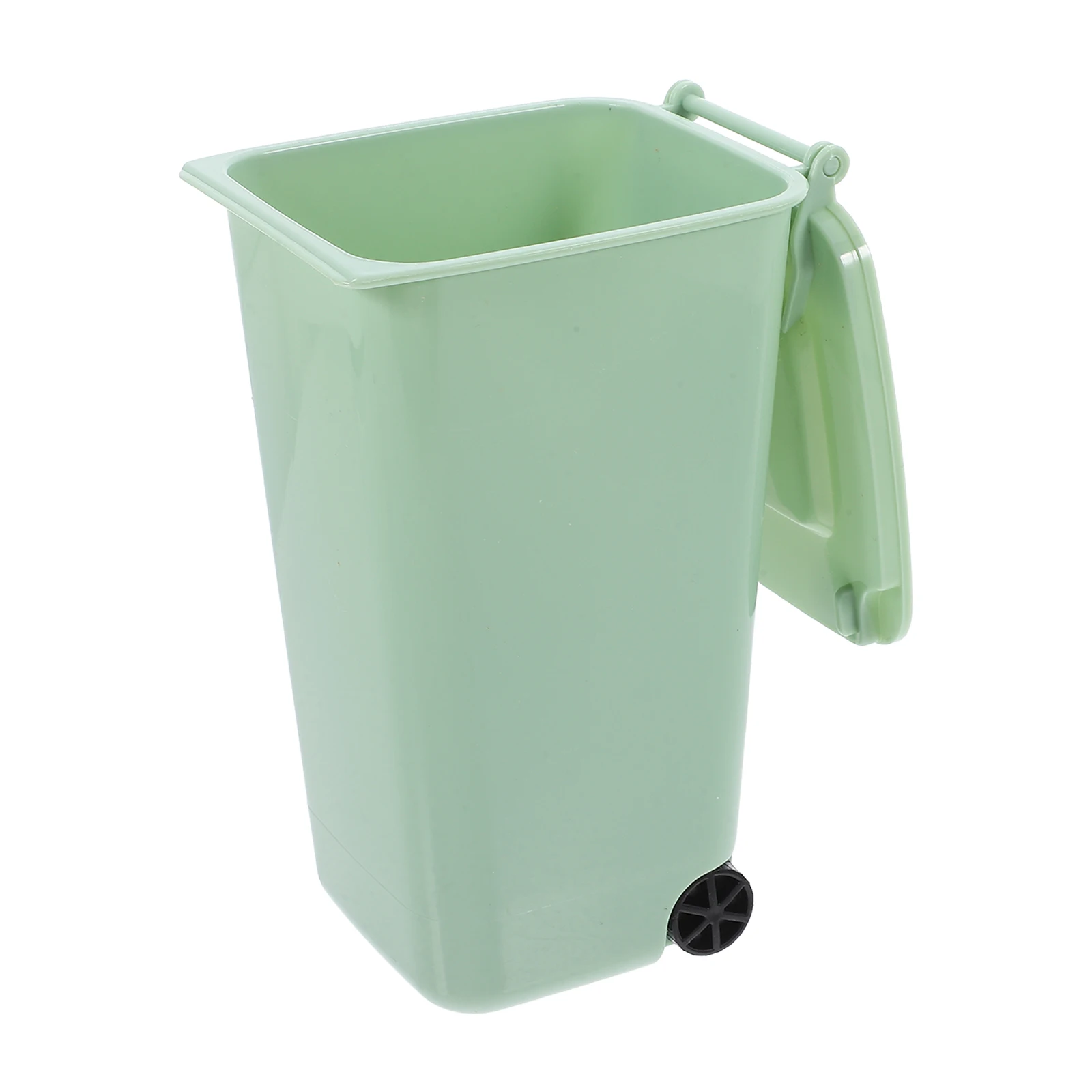 

Pen Holder with Cover Desk Mini Trash Can Table Pretty Holds Rubbish Bin Desktop Garbage Miniature Little