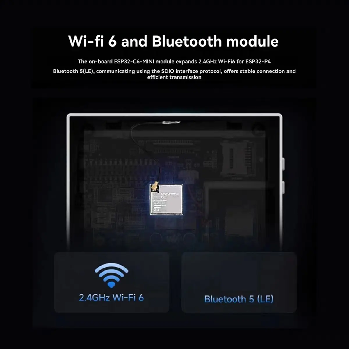 

(ABGQ) Плата разработки ESP32 P4-86 с 4-дюймовым сенсорным дисплеем, процессором RISC-V, модулем Bluetooth, разрешением 720x720, 32 МБ флэш-памяти SPI и сетевым портом
