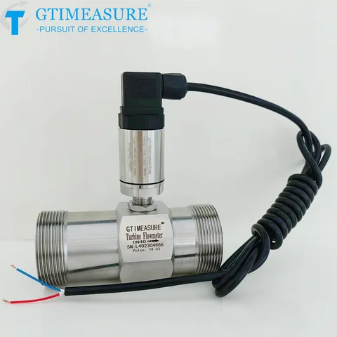 Flow Meter 4-20mA Flow Meter Sensor For Liquid Diesel Alcohol Oil DN15 DN20 DN50 Turbine Flowmeter