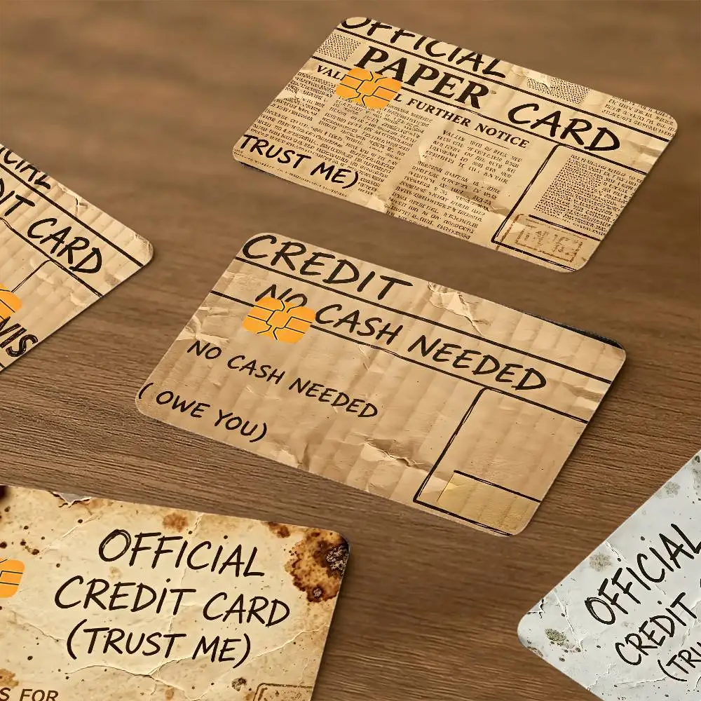 Trust Me Funny Bank Card Sticker Film Skin Cover for Debit Credit Bank Cardultra-Thin and Fade-Resistant