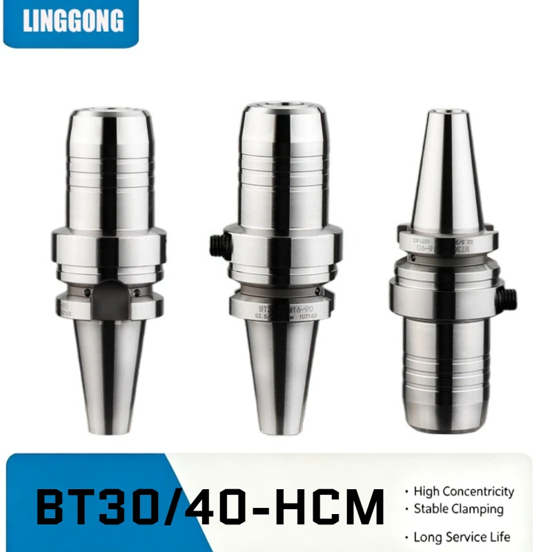 BT30 BT40‑HCM Hydraulic Tool Holder High Precision  Run‑out Hydraulic Chuck for Carbide End Mill CNC Machining Center