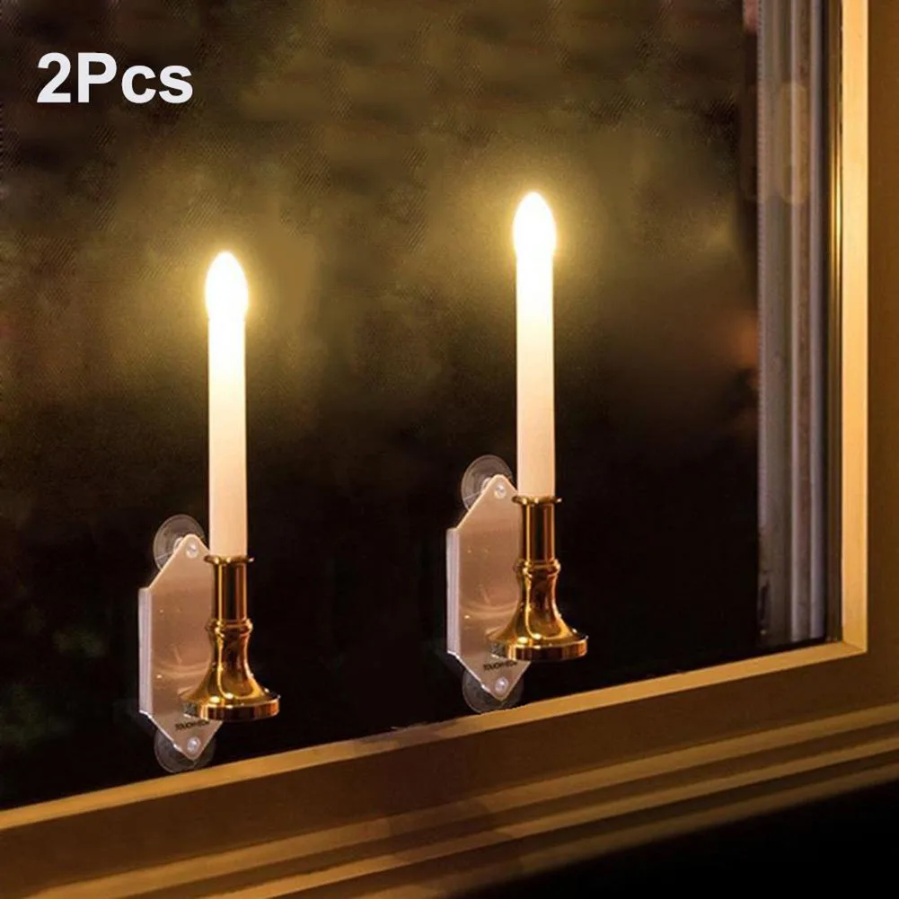 Solar Power Romantic Candle Light, Lâmpada de parede, Iluminação exterior, Janela Fence, Casamento, Dia dos Namorados, Decoração do partido, 2pcs