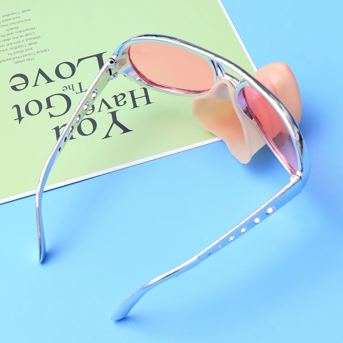 Pig Nose Sunglasses Funny Party Accessories for Adults Halloween Costume Carnival Christmas Gifts Non Fading Durable