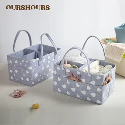 Organizador de pañales para bebé, bolsa multifunción para guardería, bolsas para pañales, bolso de almacenamiento portátil para artículos esenciales para bebé para mamá