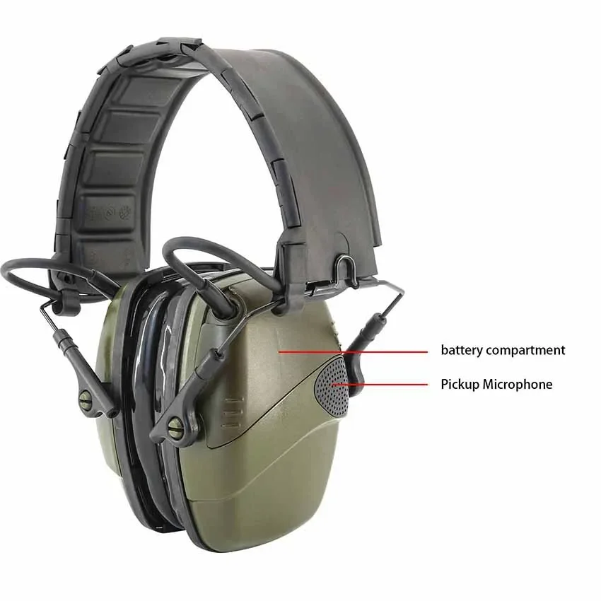 Hearangel New Headband  Impact Sport Electronic Shooting Ear Protection Airsoft Hunting Shooting Headset