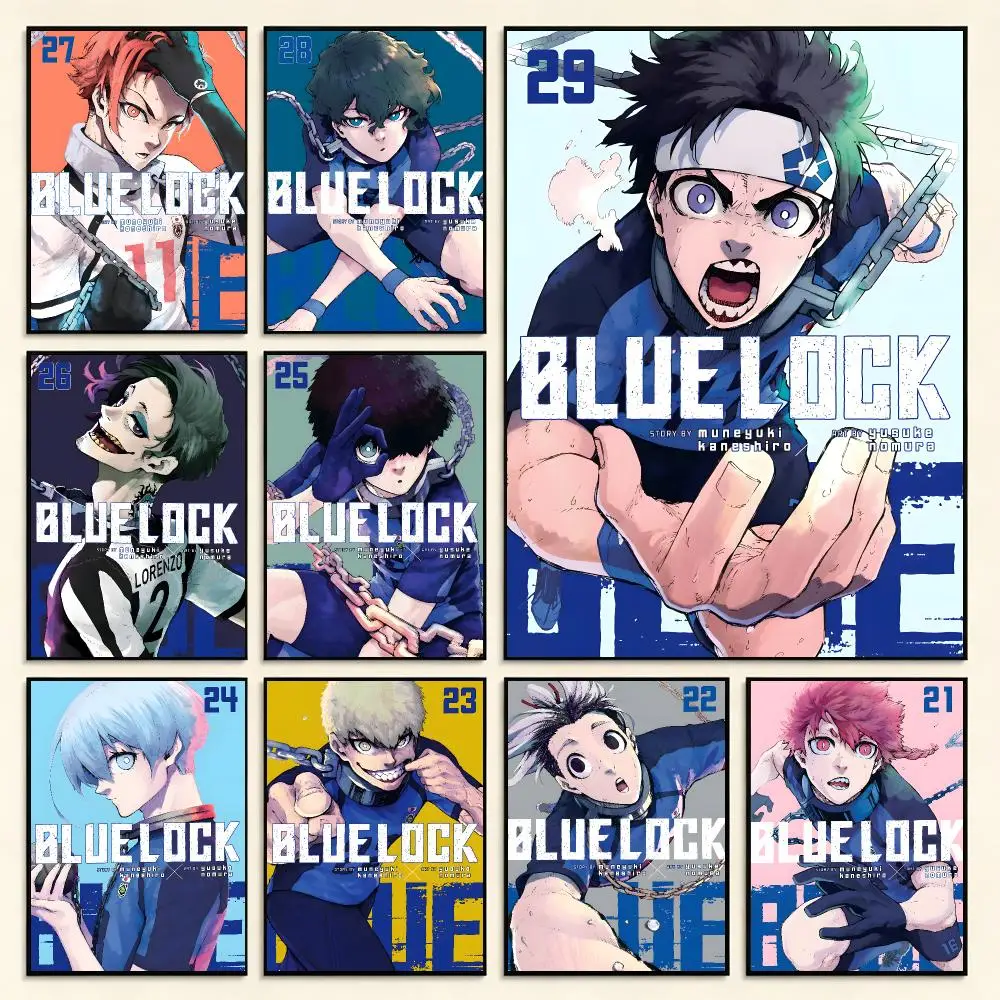 Sports anime BLUE LOCK Poster Series Print Unframed Aesthetic Wall Decor Gift Living Room Bedroom