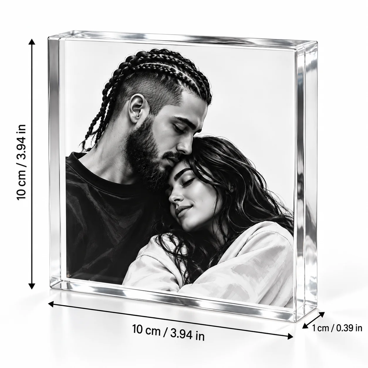 맞춤형 사진이 들어간 두꺼운 아크릴 스탠드, 투명 사진 - Photo Acrylic Block 리뷰 및 가격