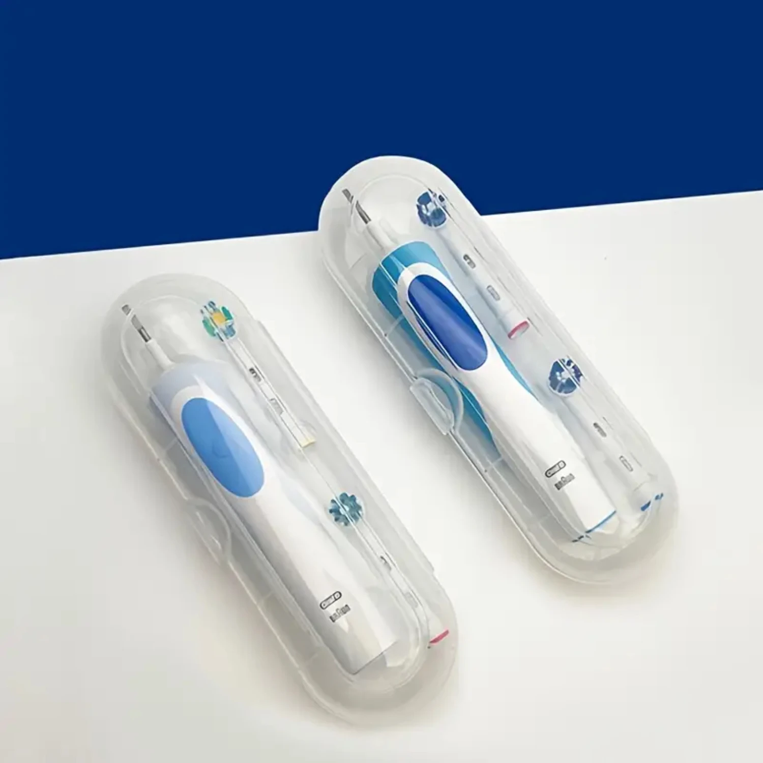 Portable Transparent Electric Toothbrush Storage Box for Travel, 1pc Baby tooth brush Toothbrush boys Travel brush Tong schaper image 2