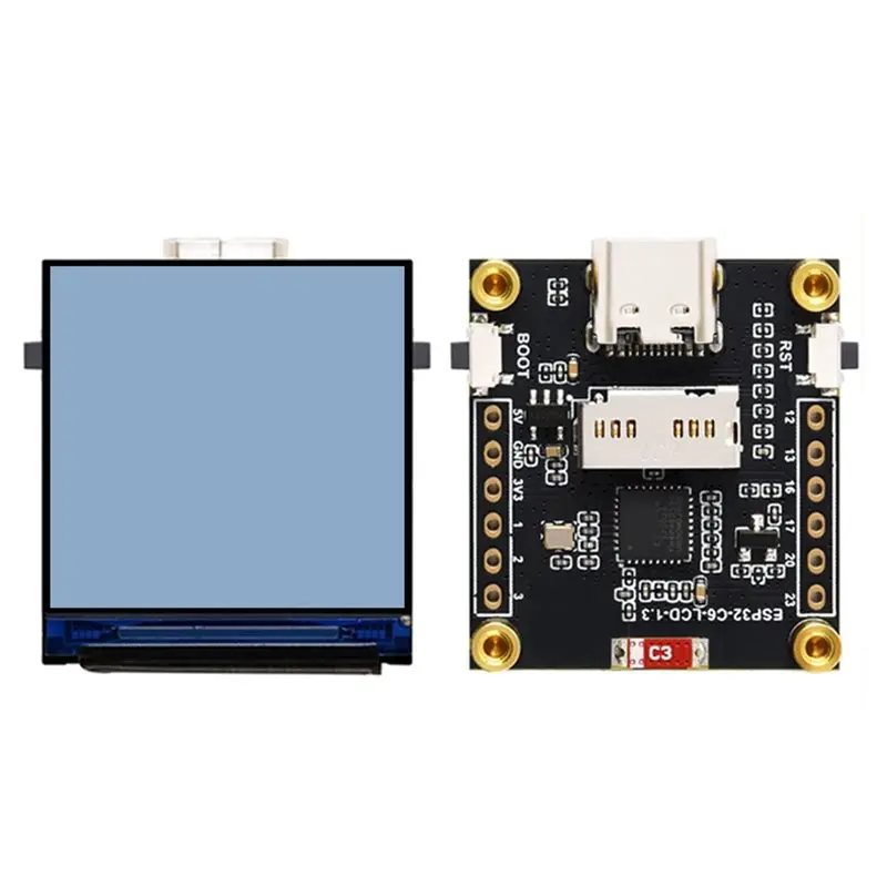 

【THANKSGIVING DAY】ST7789 240X240 LCD Display Board ESP32-C6 1.3 Inch Mini TV Screen For Arduino DIY Smart Display Projects Devel