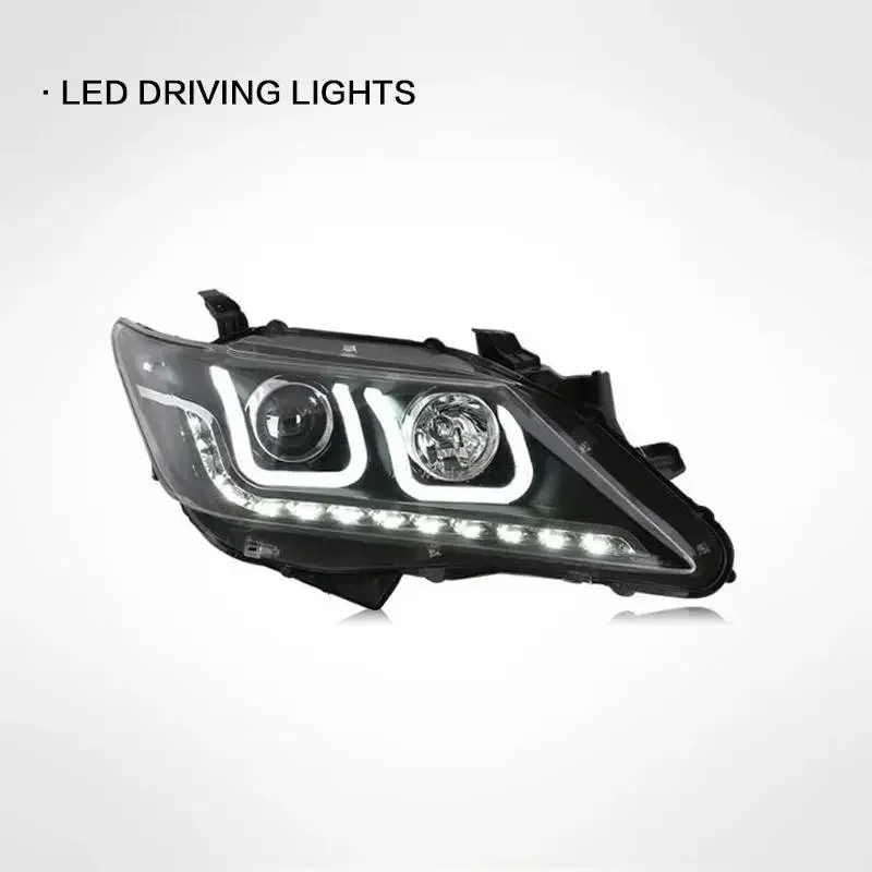 2pcs Car Lights for Toyota Camry LED Headlight 2012-2014 Camry Head Lamp Drl Projector  Automotive Accessories