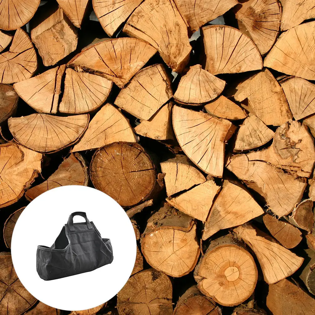 

Сумка-переноска для дров, сверхпрочная, складная конструкция, удобная для переноски, ручка, не царапающая поверхность, прочный экологичный материал