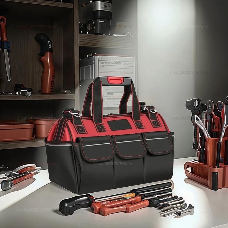 Professional Tool Bag  Oxford Cloth Electrician Wrench Waterproof Working Multifunction Organizing Storage Tool Bag