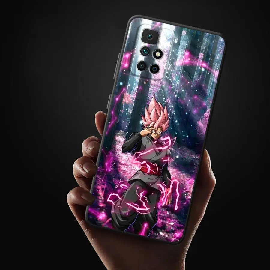 Black Soft Phone Cover Case for Xiaomi Redmi A4 A1 A2 Plus 10 A5 9 14C 12C A3 13C K40 K80 Pro Dragon Ball Super Saiyan God