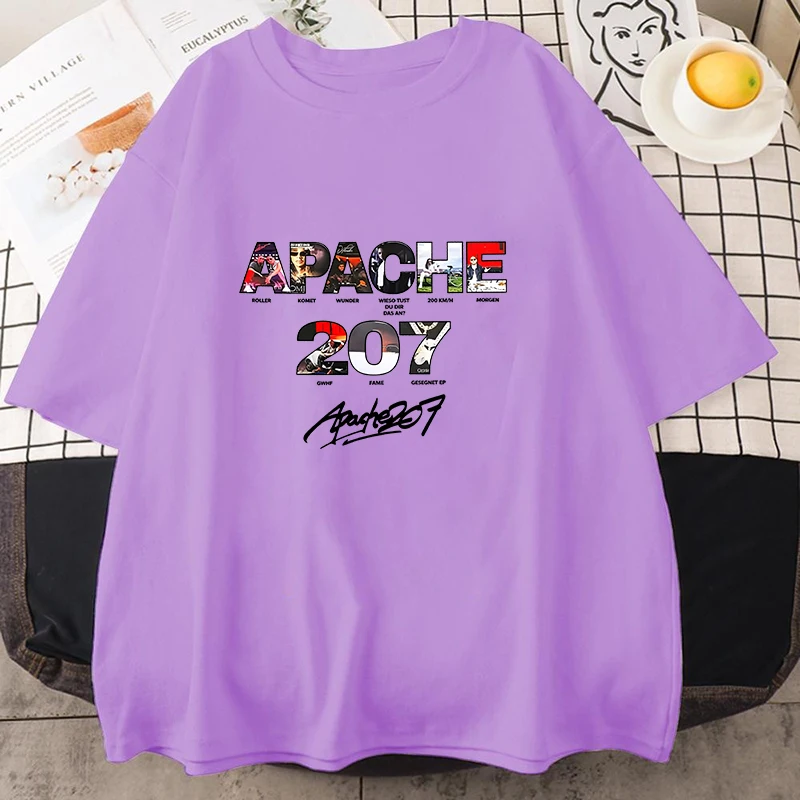 Sommer 2026 Neues Apache 207 Musiker T-Shirt für Herren und Damen – Stylisches bedrucktes Rundhals-T-Shirt für Unisex Street Harajuku Loose Tee – Detail 3