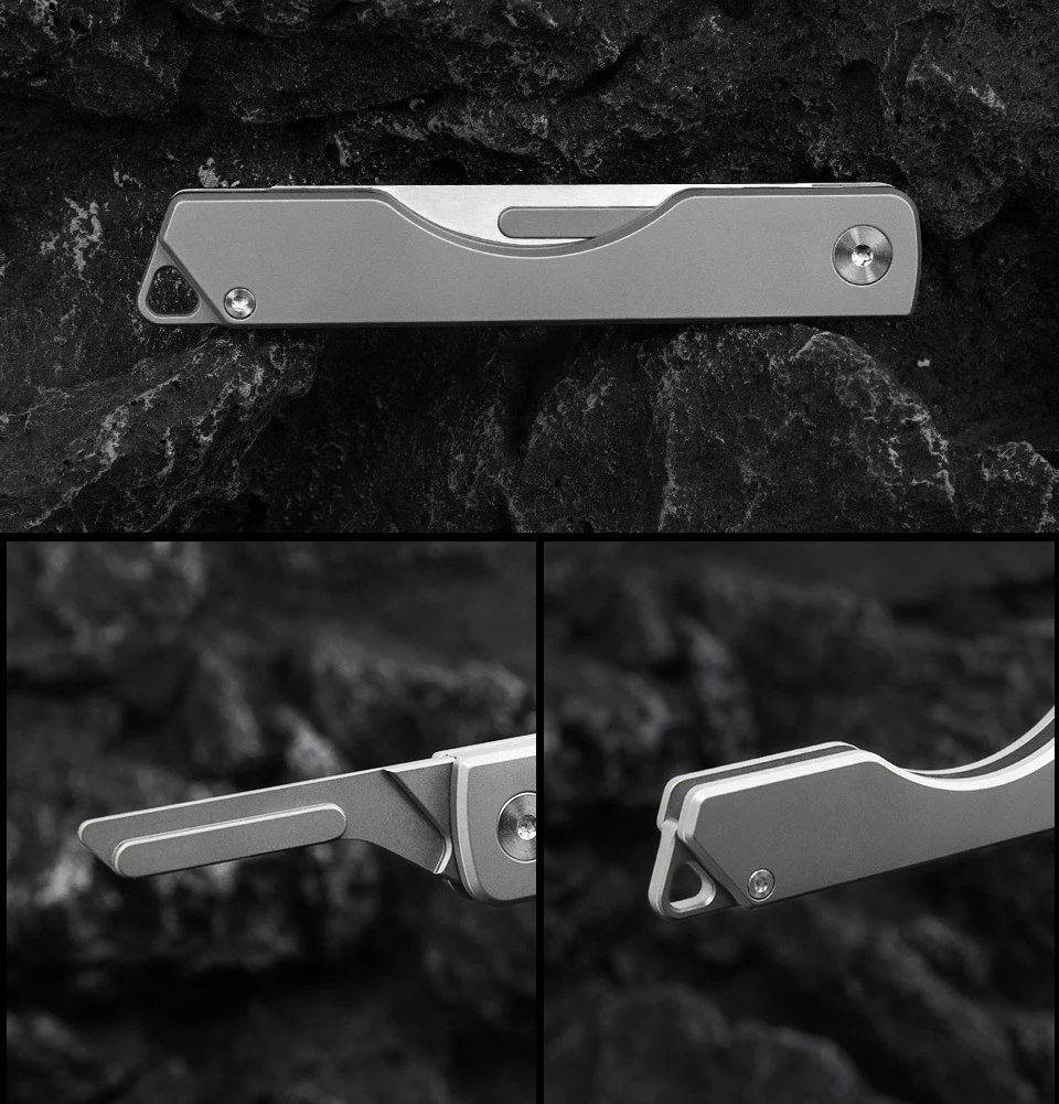 TC4 Titanium Alloy Folding Knife High Hardness Mini Scalpel Outdoor Survival Camping Portable EDC Tool 10 Replaceabl Blade Free