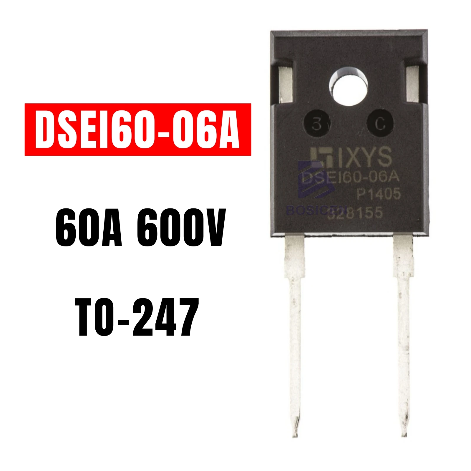 1PCS New Original DSEI60-06A TO-247 60A 600V Rectifiers Diode