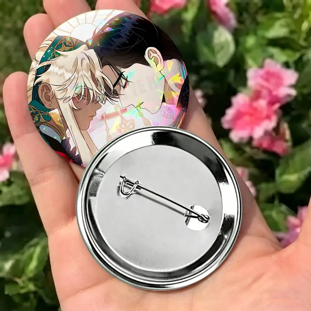 White Night BL T-Tae Shuraka Enamel Badges Cartoon Character Pins Brooch for Bag Shoes Decoration Jewelry Gifts