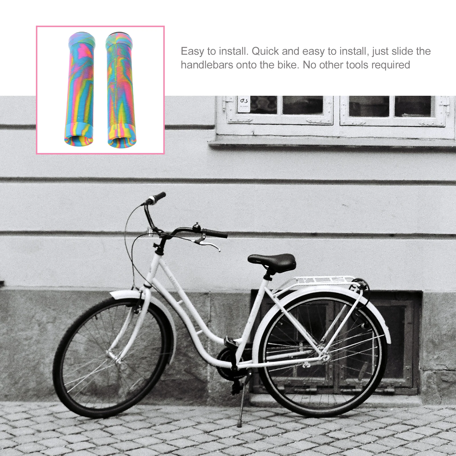 

AntiSlip Bike Handlebar Grips Rubber Cover Kids Child Bicycle Scooter Mountainbike PalmProtection
