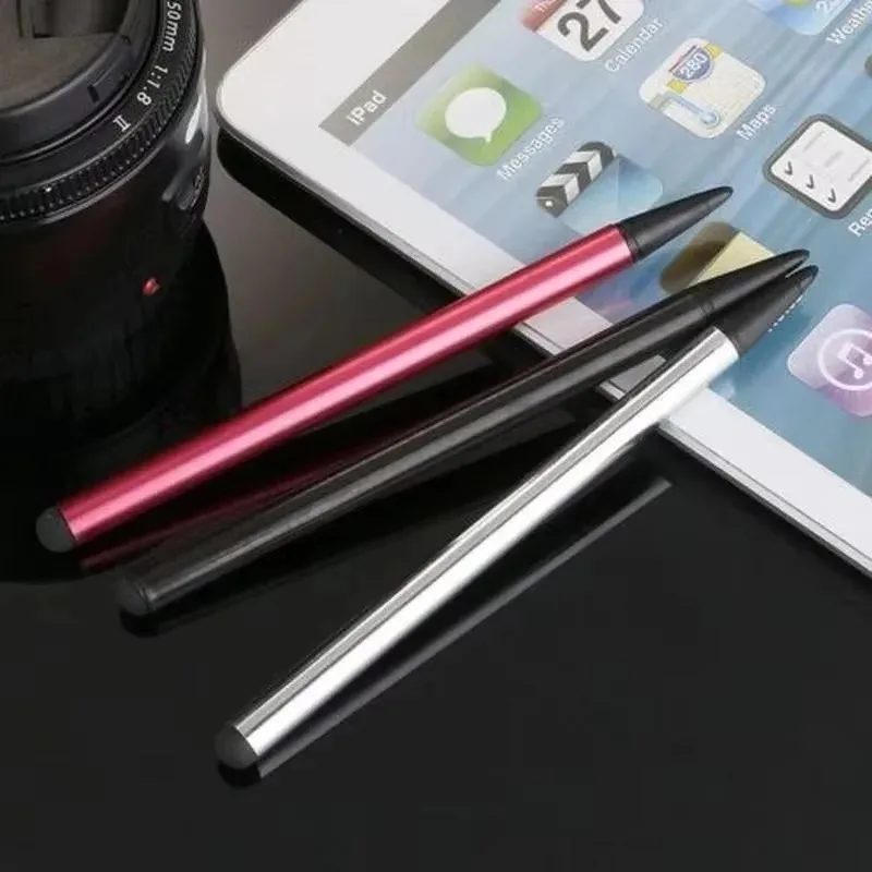 1-3Pcs Smart Phone Tablet Touchscreen Stylus Pens Universal Capacitive/Resistive Stylus Pen for iPhone iPad Samsung Rubber Pen