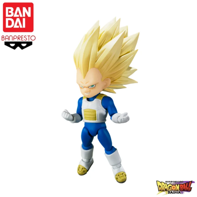 

В наличии оригинальная модель Bandai S H F Dragon Ball Super Saiyan 3, модель Vegeta, фигурка гаража, статуя, коллекционные украшения