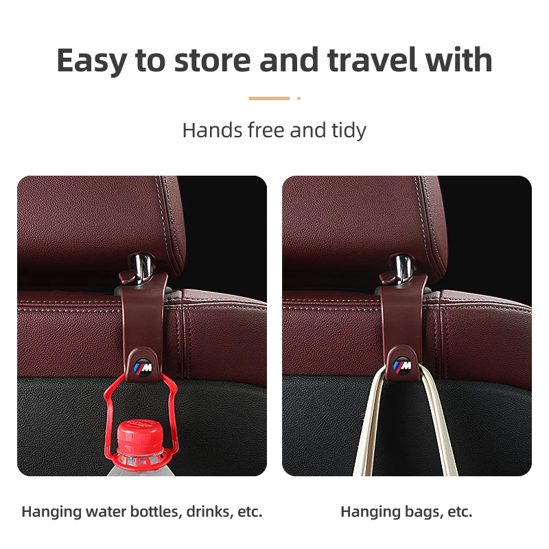 Car Interior Seat Hooks Sundry Storage Holder For BMW M Power I3 G08 F15 F16 G20 G30 G11 G12 E36 E34 F94 F95 F97 F98 F92 F91