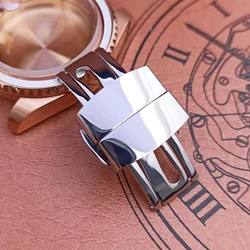 10/12/14/16/18/20/22mm Stainless Steel Strap Buckles Butterfly Buckle Polished Button Watchbands Clasp Watch Accessories